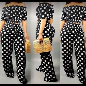 POLKA DOT PANTS SET